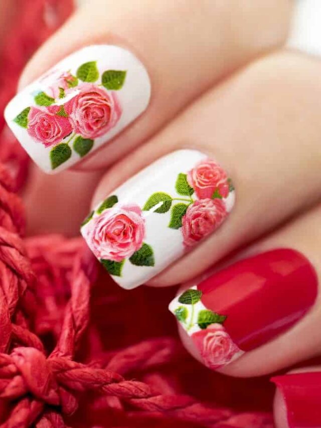 8 Rose Nail Art Ideas to Channel Your Inner Belle