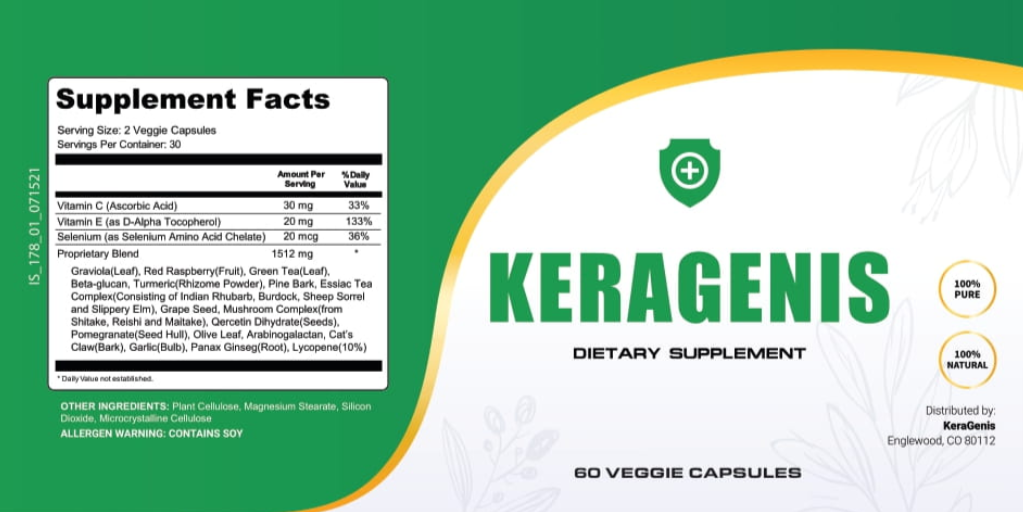 KeraGenis Supplement fact