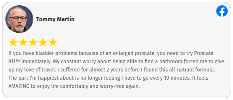 Prostate 911 customer reviews